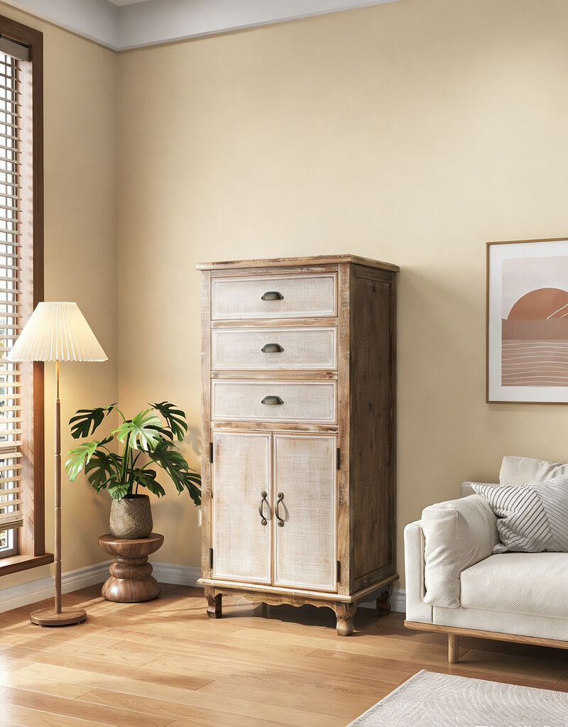 Gekske Wooden Storage Cabinet image number 2