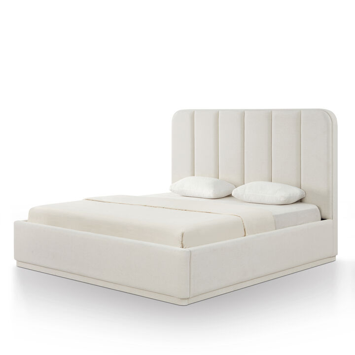 Parker Cream Chenille King Bed