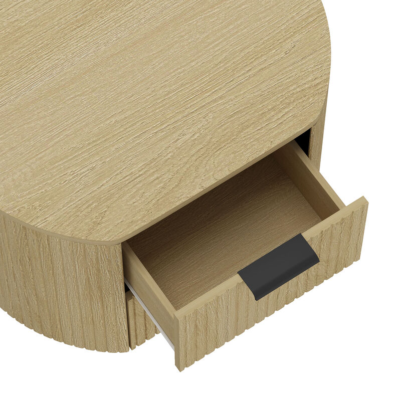 Olivia Nightstands with Black (Set of 2)