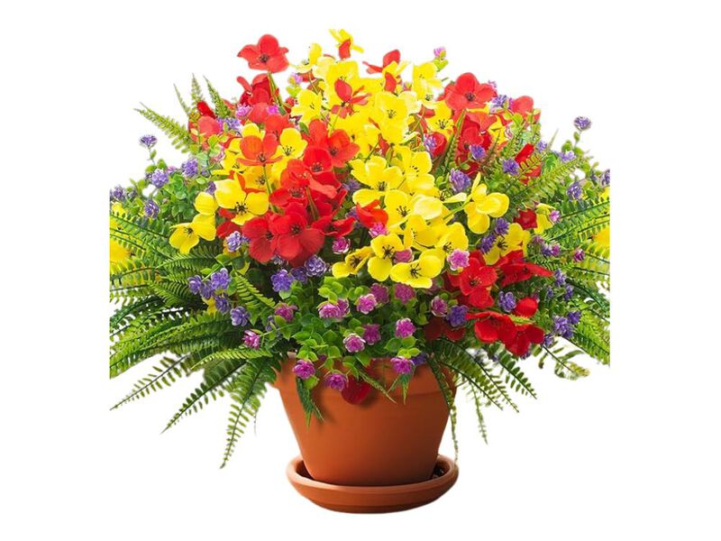 Artificial Hanging Flowers UV Resistant Outdoor Garden Porch Decor image number 0