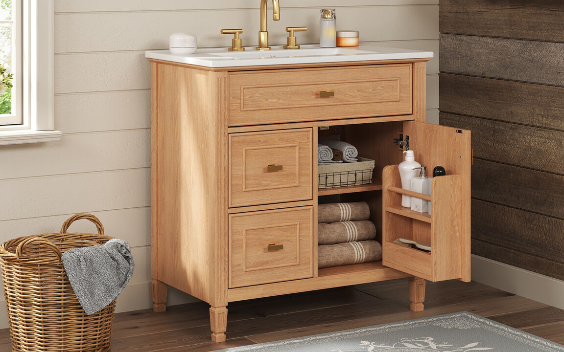 Vockne Bathroom Vanity with Sink