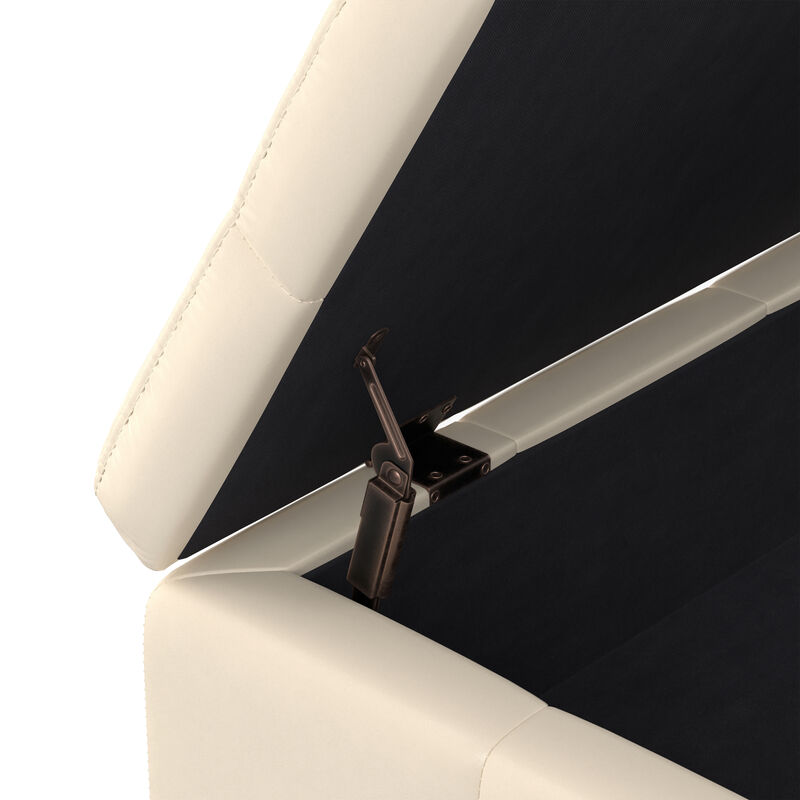 Simpli Home Dover Square Coffee Table Storage Ottoman image number 5