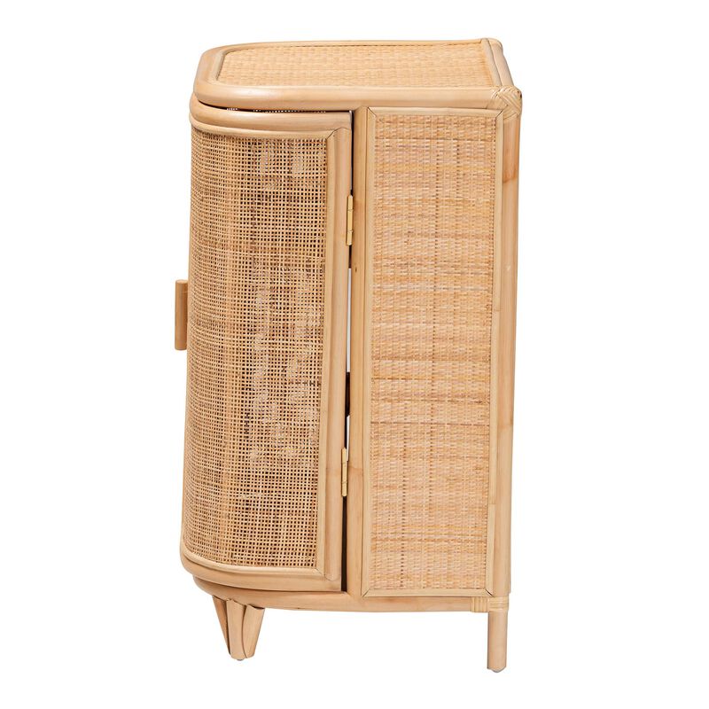 Bali & Pari Yanka Bohemian Natural Rattan Storage Cabinet