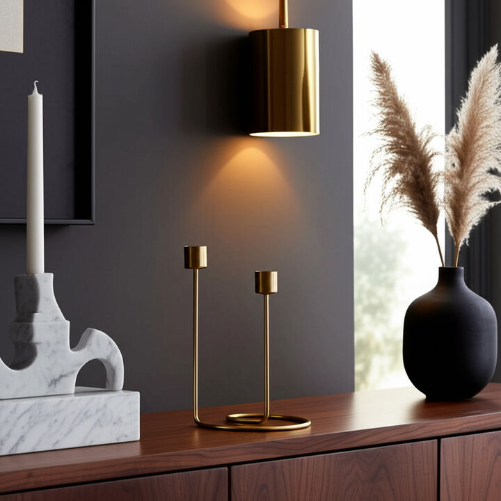 Swirly 2-Taper Candle Holder