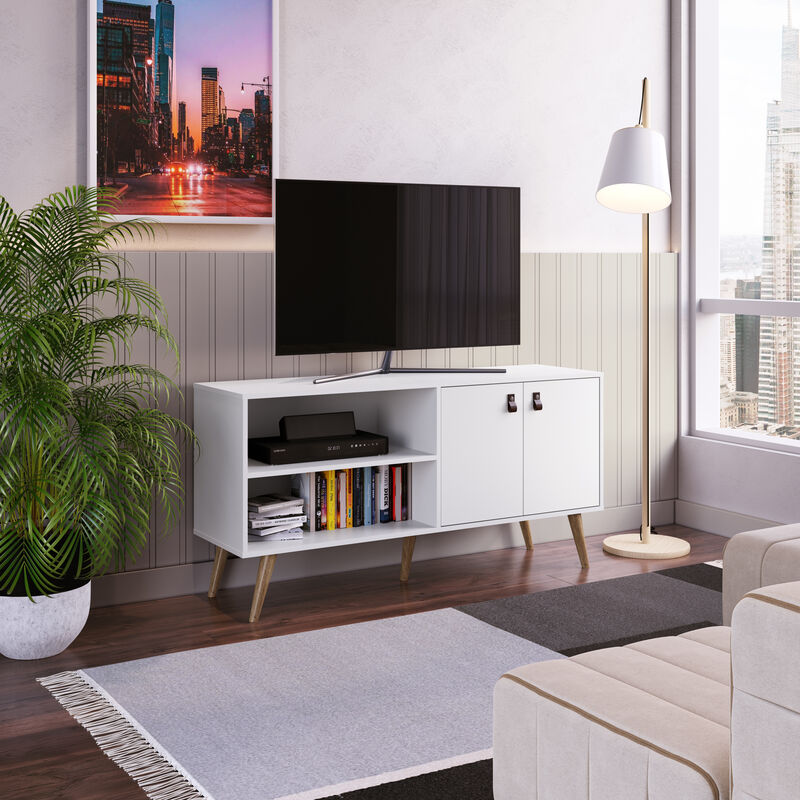 Amber White TV Stand