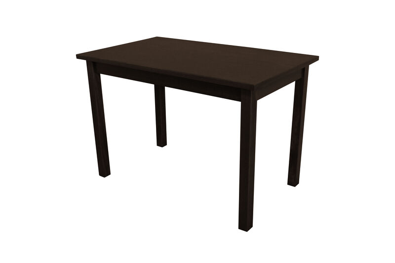 HomeRoots 48" Dark Brown Solid Wood Dining Table