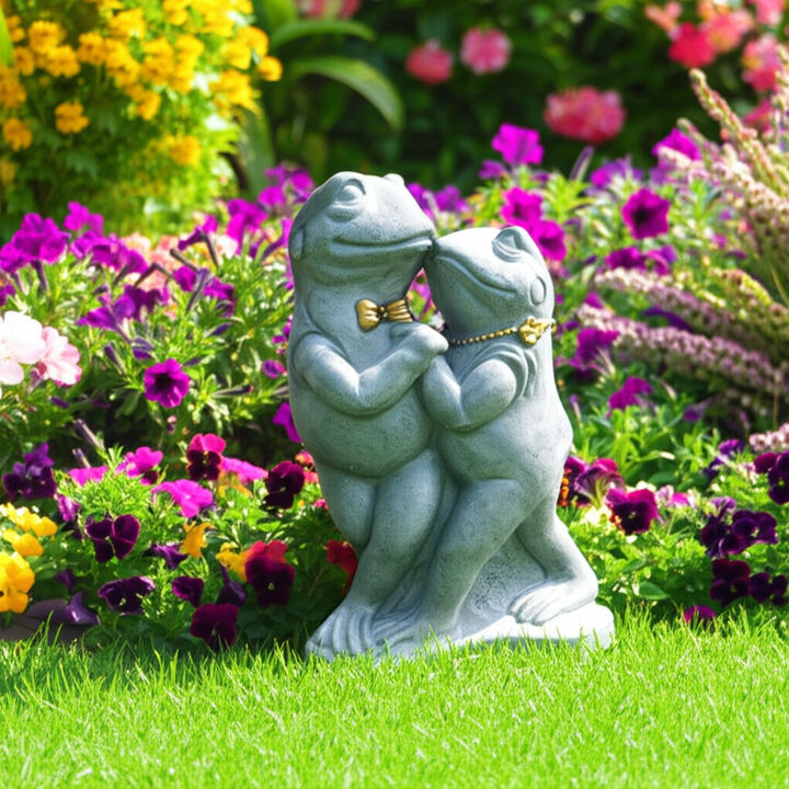 Frog Waltz Garden Statue