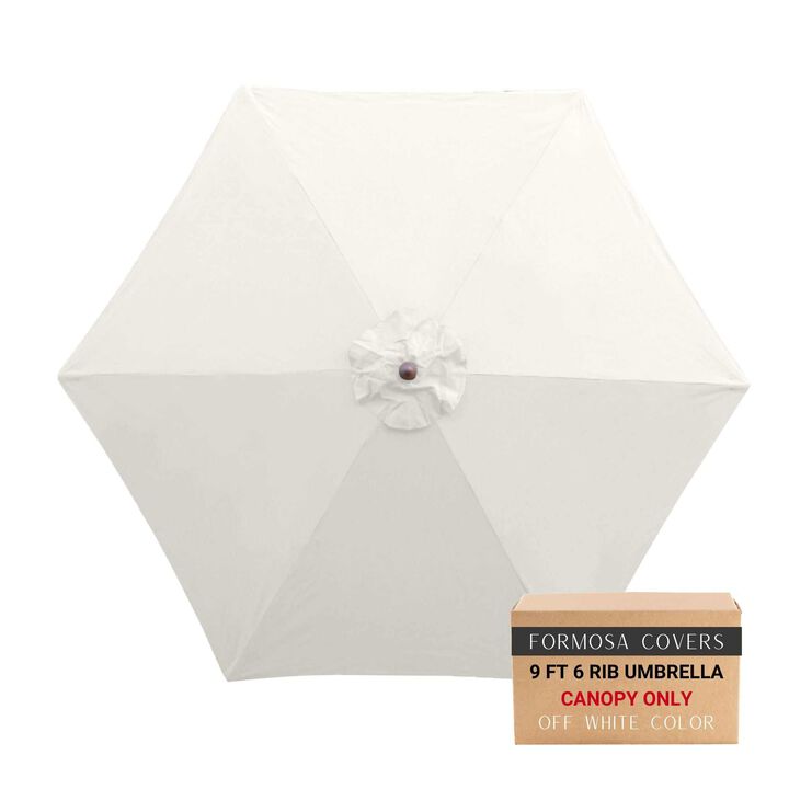 9ft Market Patio Umbrella 6 Rib Replacement Canopy