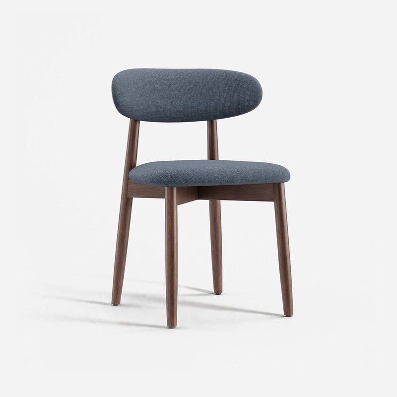 COLAMY NOYA Mid-Century Modern Upholstered Dining Chair Set of 2 image number 0