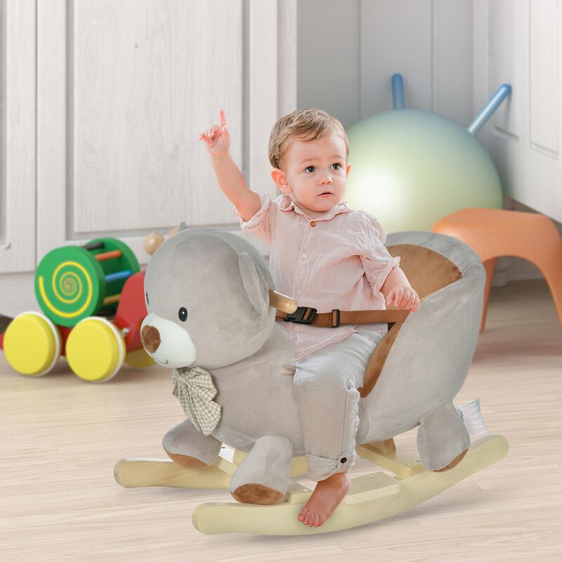 BreeBe Plush Bear Rocking Chair for Toddlers image number 1