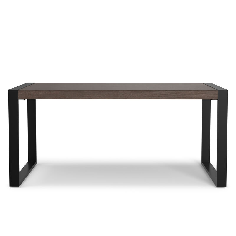 McKenzie 66 inch x 40 inch Rectangle Modern Industrial Dining Table in Smoky Grey image number 2