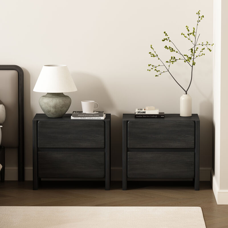 Linda Grey Nightstand (Set of 2)