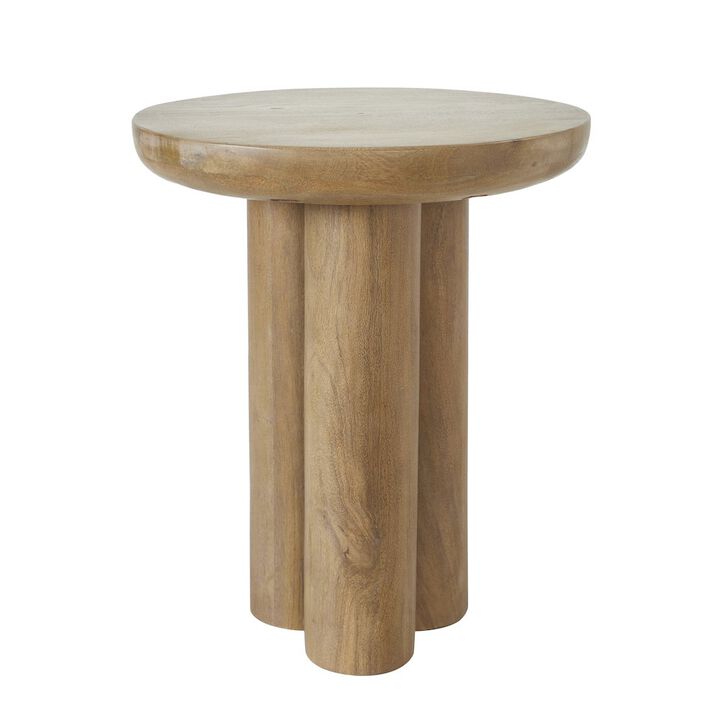 Renwil Honey Side Table In Beige Color