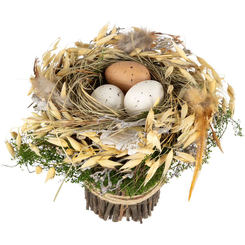 Bird's Nest with Eggs Easter Tabletop Decoration - 6.5"