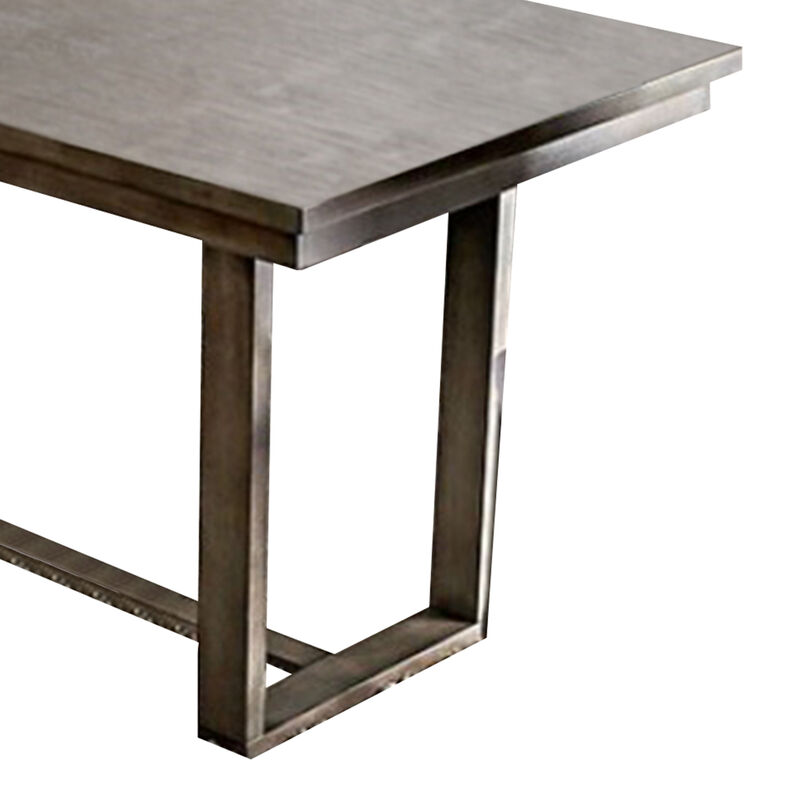 Rectangular Wooden Counter Height Table, Gray