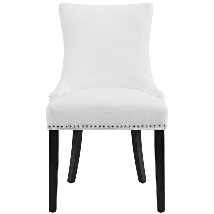 Vegan Leather Upholstered Dining Chair for Kitchen or Dining Room, Tan