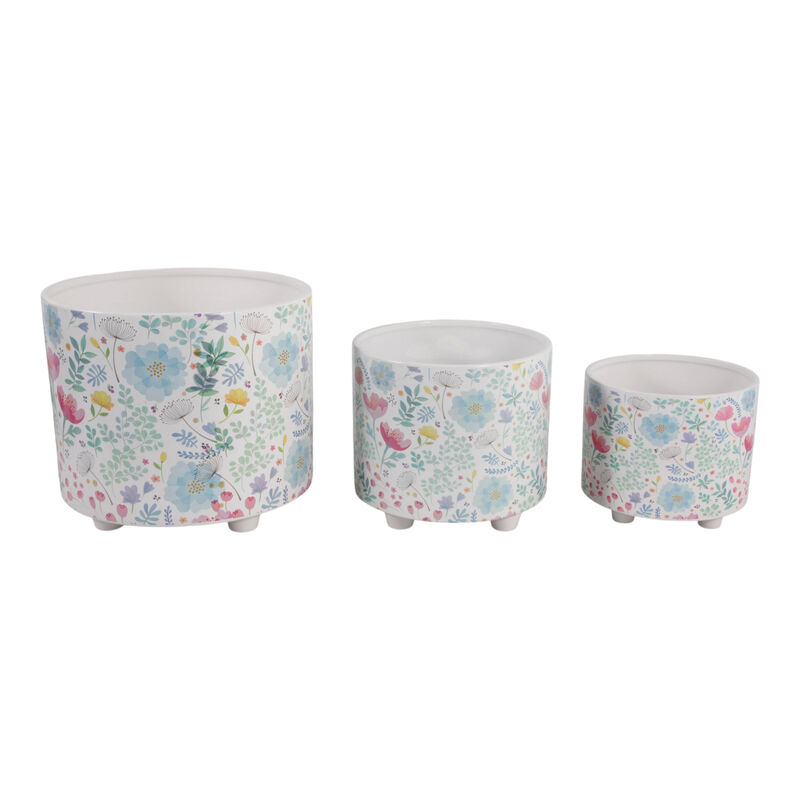 S/3 Spring Flowers Planters image number 2
