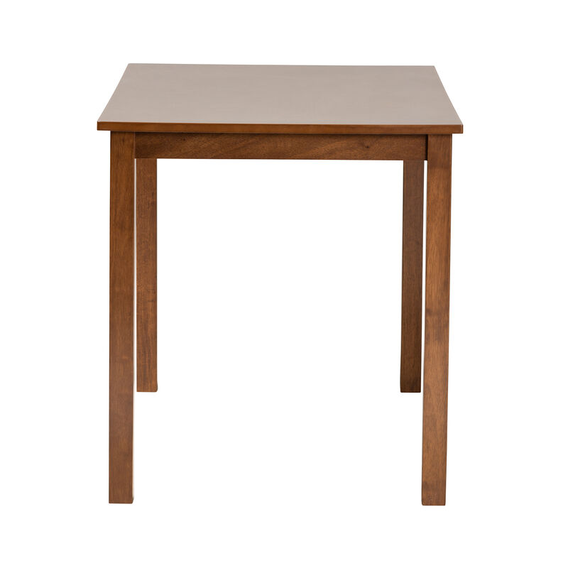 Baxton Studio Eveline Modern Brown Finished Wood 43-Inch Dining Table.