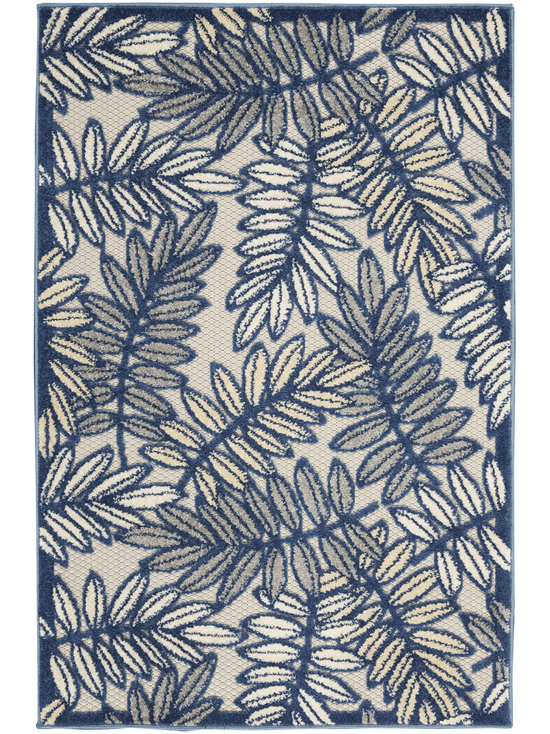 Aloha ALH18 Ivory/Navy 3'6" x 5'6" Rug