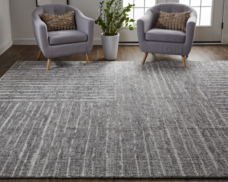 Alford 6913F Gray/Silver/Ivory 2' x 3' Rug