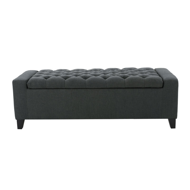Merax Fabric Upholstered Storage Ottoman for Living Room, Bedroom