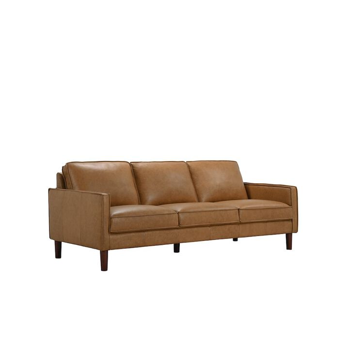 Porter Designs Soria Top-Grain Leather Sofa, Brown