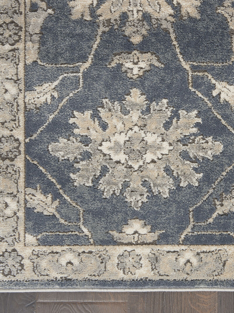 Quarry QUA06 Blue/Beige 3' x 5' Rug