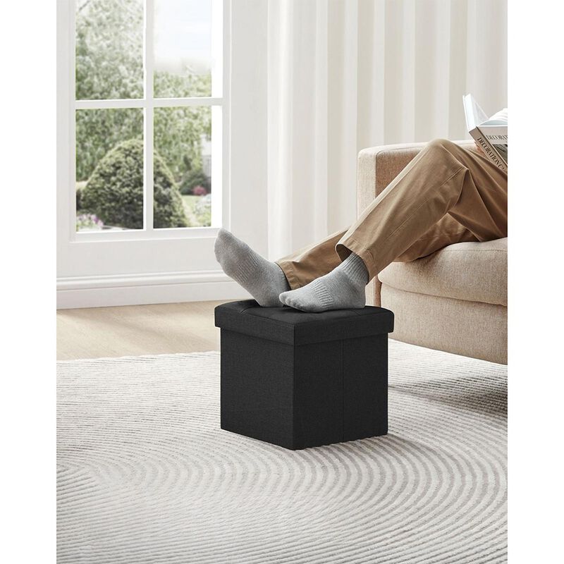 Folding Storage Ottoman Cube for Versatile Space-Saving Solutions