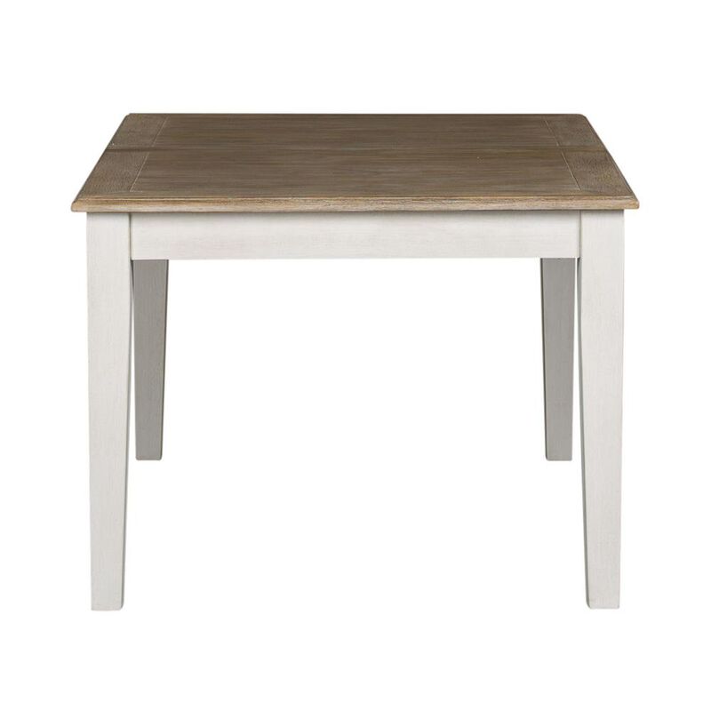 Liberty Furniture Summerville Rectangular Leg Table in Soft White Wash w/ Wirebrushed Gray Top image number 2