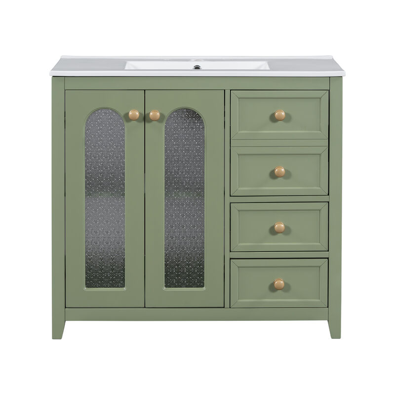 Merax Bathroom Vanity Cabinet with 2 Doors