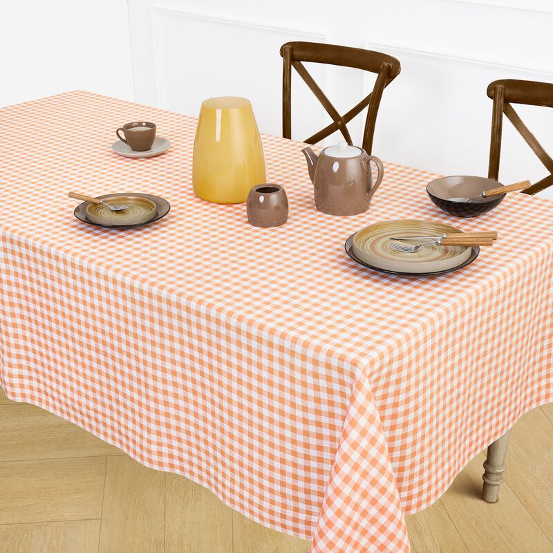 Linen Tablecloth - Gingham Check image number 2