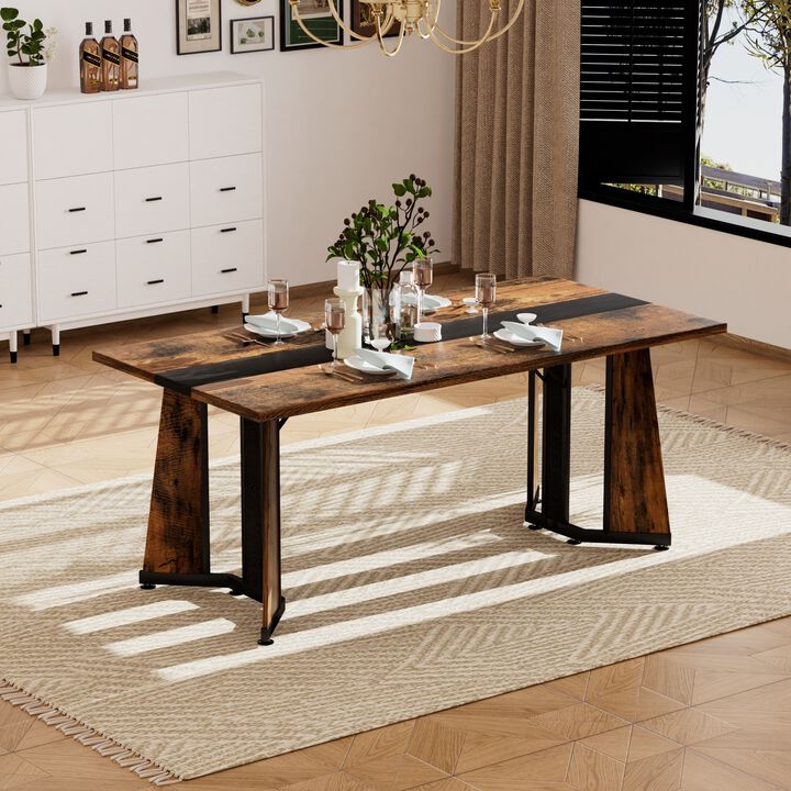 Roltba Rectangular Waterproof Dining Table