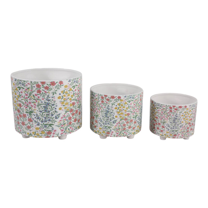 S/3 Floral Bouquets Planters image number 2