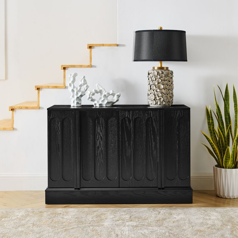 Fokink Mid Century Modern Fluted Sideboard Cabinet image number 1