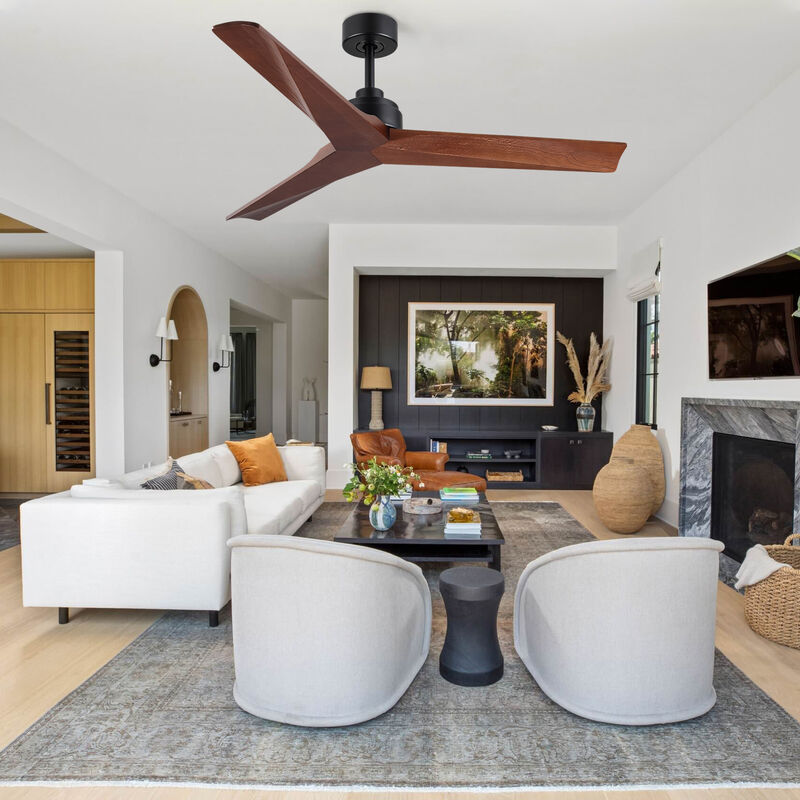 ELEMENT ACE Low Profile Reversible Ceiling Fan with Energy Efficient DC Motor, Remote Control for Medium Size Residential and Commercial Spaces image number 4