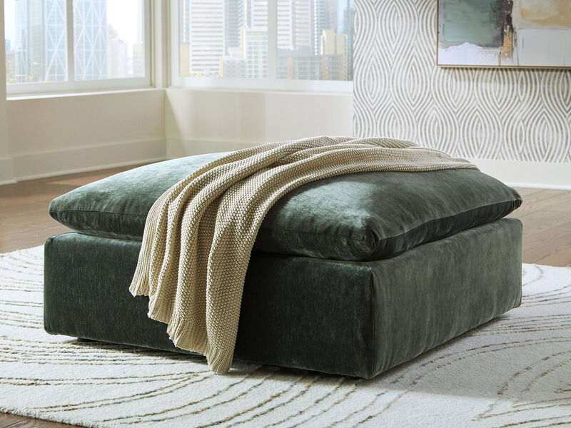 Carriage View Oversized Accent Ottoman image number 1