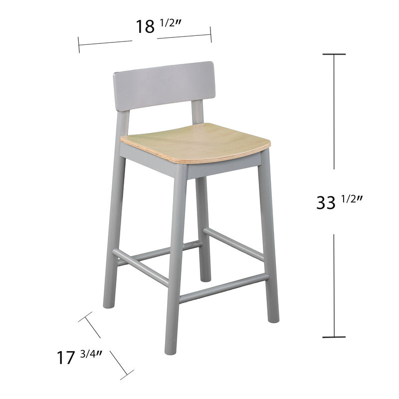 Claxby Two-Tone Counter Stools (Set of 2)