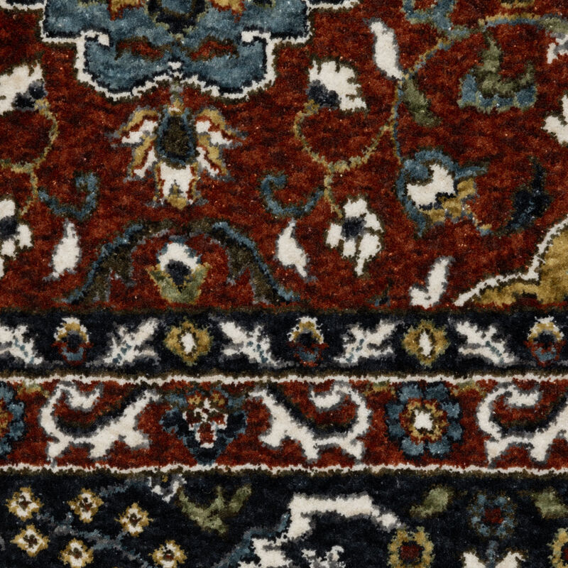 HomeRoots Medallion Runner Rug With Fringe image number 2