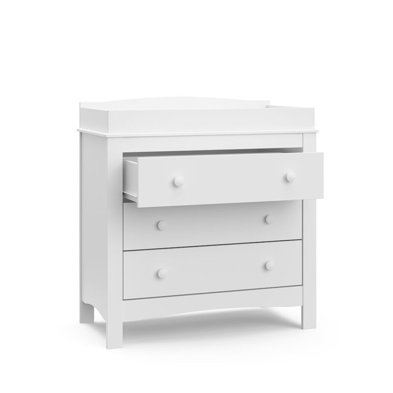Graco Noah 3 Drawer Chest with Changing Topper (White)