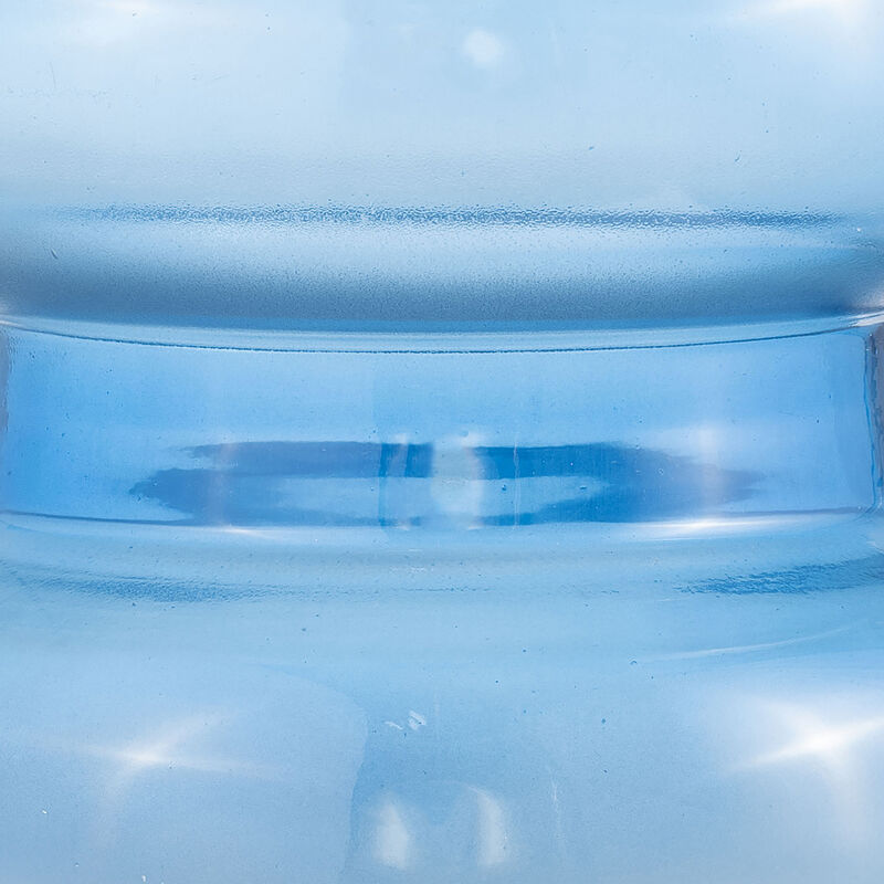 Glass 17H Accordion Vase, Blue image number 3