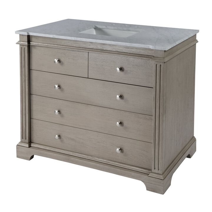 Butler Specialty Rachelle 42 in. W Single Bathroom Vanity Set, Gray