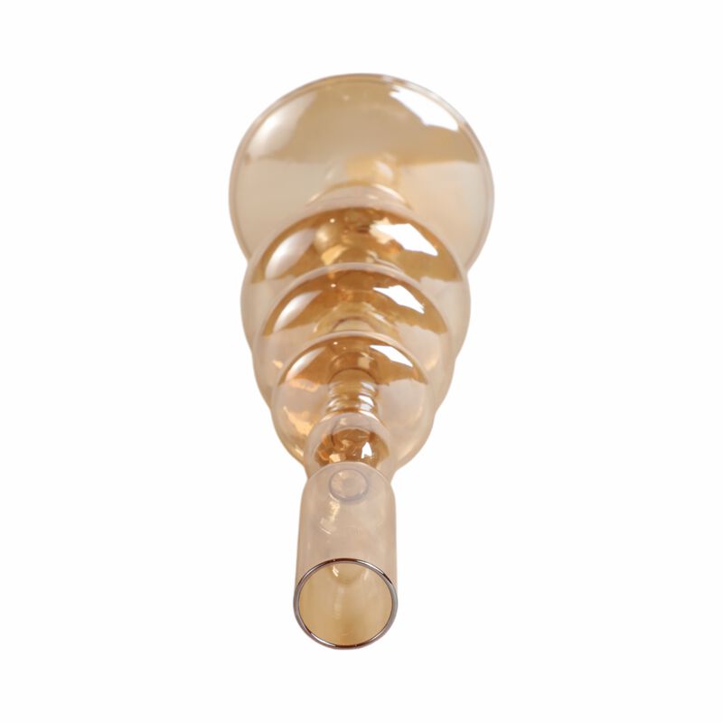 11" Vintage Glass Taper Candle Holder