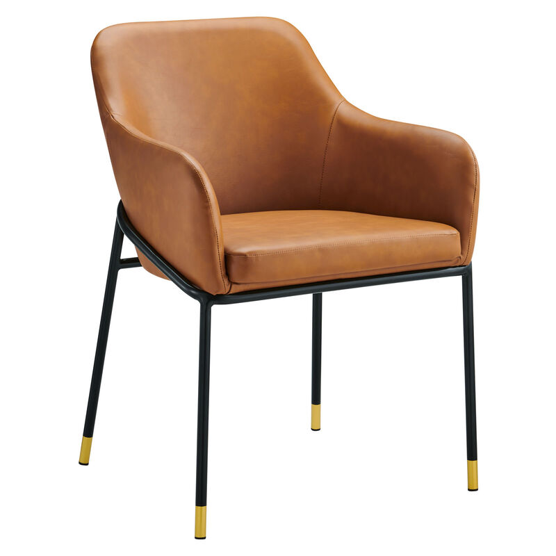 Jovi Vegan Leather Dining Chair Set of 2 image number 1