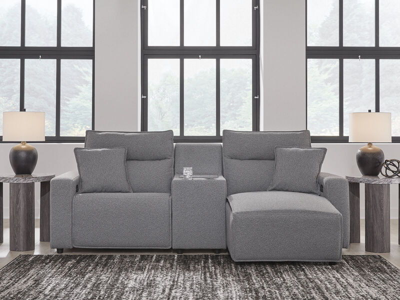 ModMax II 3-Piece Power Reclining Sectional with Chaise and Console image number 1