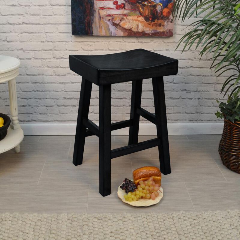 Carolina Living Colborn 25 Counter Stool - Antique Black