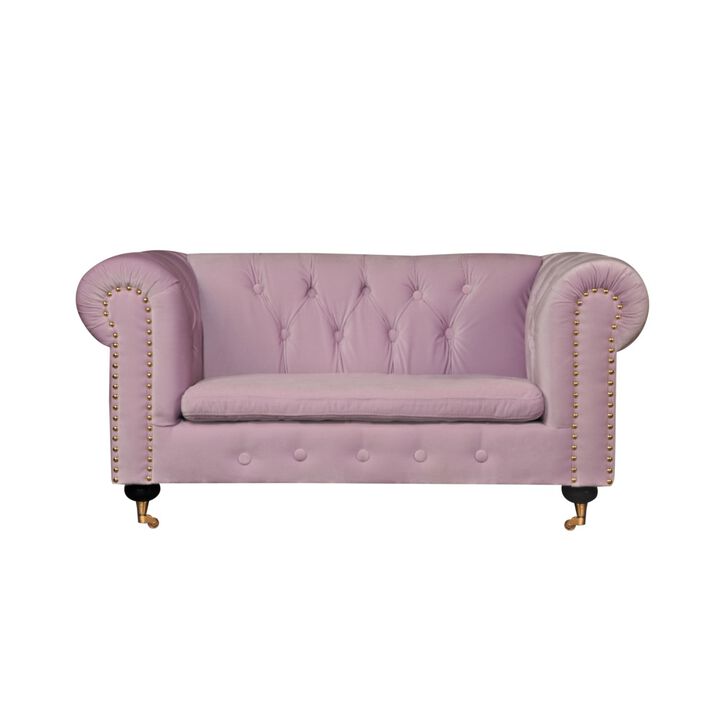 Foy Kids Couch Gold Pink