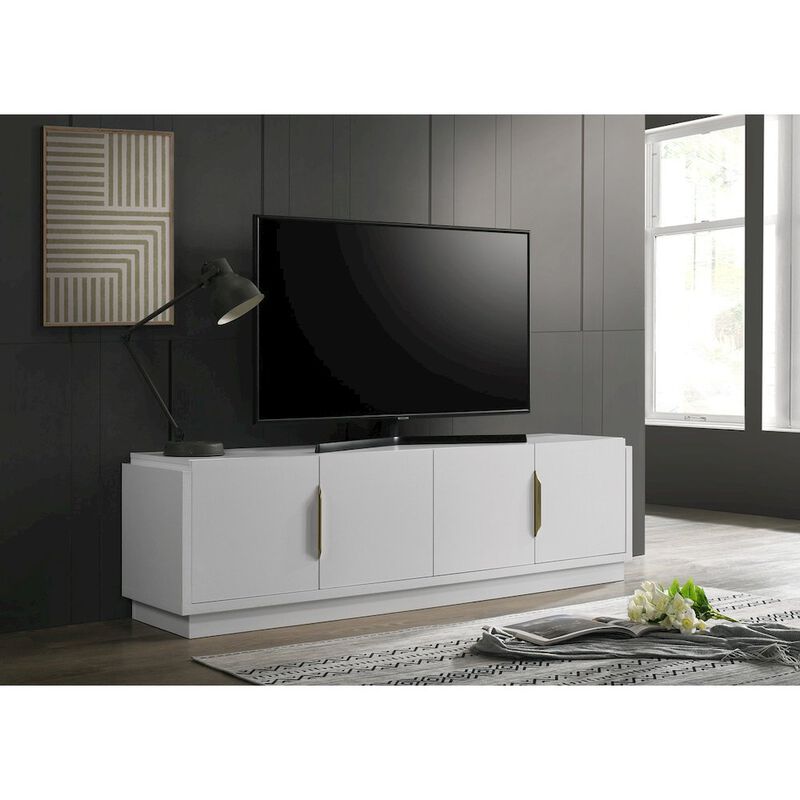Palmer 70"W White 4-Door TV Stand