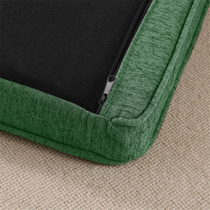 Elevated Dog Sofa Bed, 55 Inch Durable Linen Fabric Pet Couch for Big and Oversized Dogs image number 6