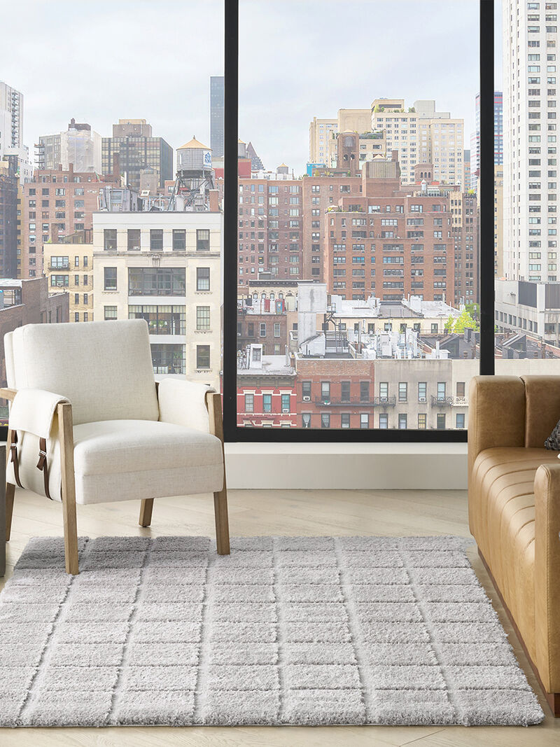 West End Ave WTE01 Gray 6' x 9' Rug