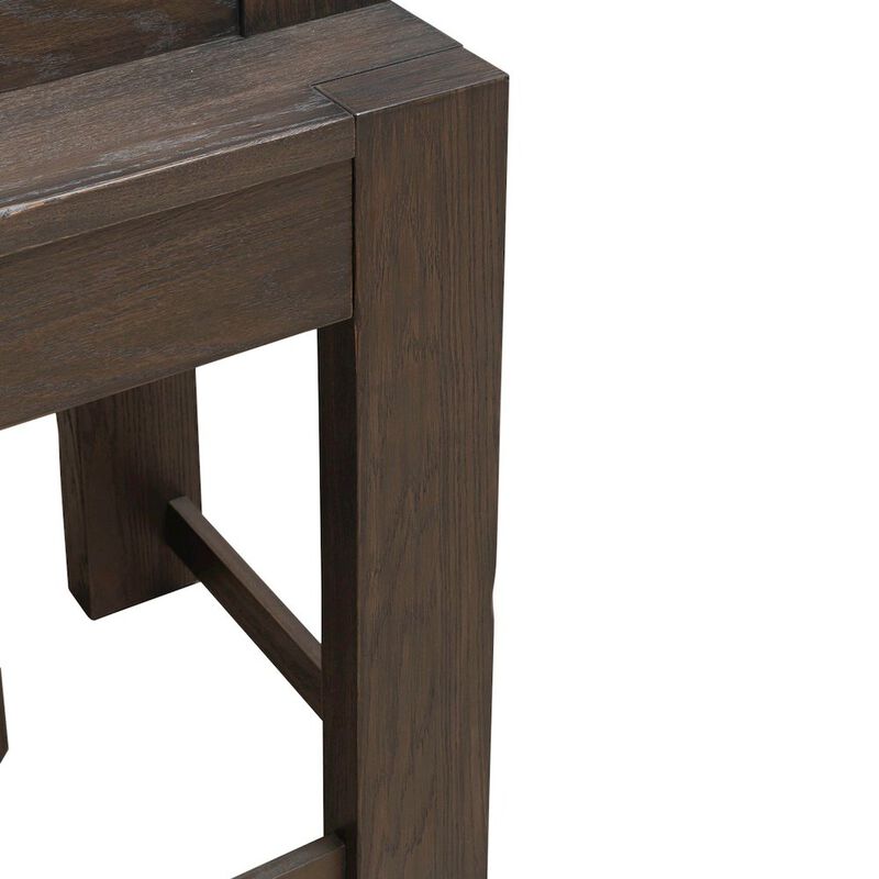 Liberty Furniture Lennox Hill Living Room Console Bar Table with Charging Station - Bark image number 7